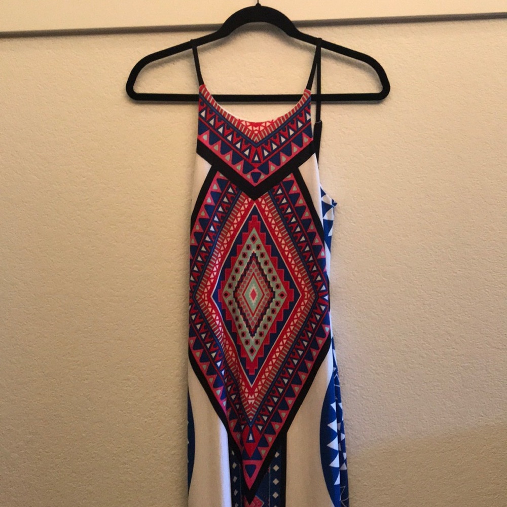 Print maxi dress
